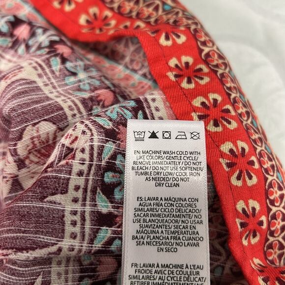 NWT Beach Lunch Lounge Multicolor Sleeveless Bohemian Top Size Extra Large - Picture 10 of 11